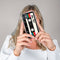 iMoshion Hoesje Geschikt voor iPhone SE (2022) / SE (2020) / 8 / 7 / 6s / 6 Hoesje Siliconen - iMoshion Design hoesje - Zwart / Transparant / Cassette Tape