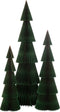 J-Line christmas tree folding - paper - donkergroen/koper - large