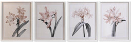 Schilderij DKD Home Decor Kristal Berken 55 x 70 x 2,5 cm 55 x 2,5 x 70 cm Blommor (4 Onderdelen)