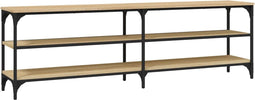 vidaXL - Tv-meubel - 160x30x50 - cm - bewerkt - hout - sonoma - eikenkleurig