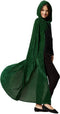 dressforfun - Mystieke fluwelen cape - Mouwloze cape met klittenbandsluiting - Groen