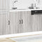vidaXL - Spoelbakonderkast - Lucca - bewerkt - hout - grijs - sonoma - eiken