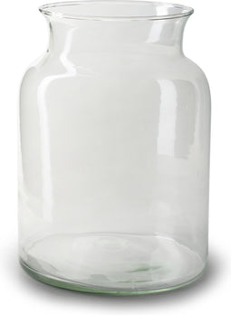 Jodeco Bloemenvaas Nobles - helder transparant - glas - 19 x 25 cm - fles vaas