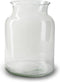 Jodeco Bloemenvaas Nobles - helder transparant - glas - 19 x 25 cm - fles vaas