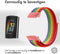 imoshion Nylon bandje - Geschikt voor Fitbit Charge 6, Charge 5 - Rainbow - S