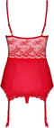 Obsessive - Lovica Korset & String Rood L/XL