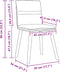 vidaXL - Eetkamerstoelen - 2 - st - stof - jeansblauw
