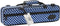 Beaumont Dwarsfluit Koffer Blue Polka Dot BFCA-BP