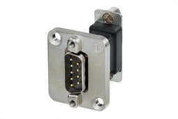 Neutrik NADB9MF - D-sub adapter - 9-polig male/female - Zilver Zwart