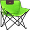 vidaXL - Campingstoelen - 2 - st - met - vakje - inklapbaar - groen