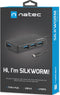 Natec Silkworm - USB Hub - 4x USB 3.2 Gen 1 - Zwart