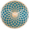 NeXtime Sun Small - Klok - Rond - Ø35 cm - Turquoise