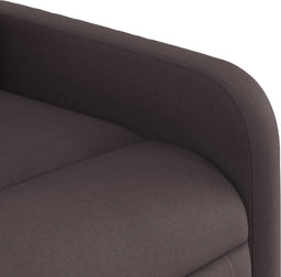 Fauteuil verstelbaar stof donkerbruin