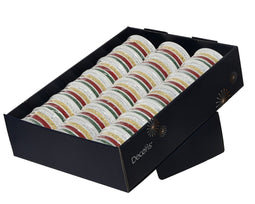 Decoris - Cadeaulint rol met 4 kleuren assorti - Voordeel verpakking (21 stuks)