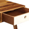 vidaXL - Schrijftafel - 110x55x76 - cm - massief - sheeshamhout