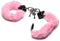Master Series - Handboeien - Cuffed In Fur - Metalen Handboeien met kunstwollen bekleding - Roze