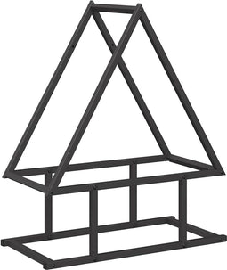 vidaXL - Brandhoutrek - 50x25x60 - cm - koudgewalst - staal - zwart
