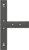 vidaXL - Bartafelpoten - 2 - st - T-vormig - 60x35x(100-101) - cm - staal - antraciet