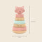 Trixie Houten Stapeltoren - Mrs. Cat - Houten stacking toy - Educatief speelgoed - Voor Jongens & Meisjes - Kat