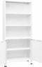 vidaXL - Boekenkast - industrieel - 80x32x180 - cm - staal - wit