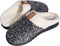 Pantoffels unixex - Sloffen - Maat 40/41 - Zwart/Grijs - Anti-slip - Ultra-licht - Memoryschuim - Lekker zacht en warm