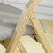 Klapstoel - Opvouwbare keukenstoel - Berkenhouten frame - Gewatteerd comfort - Grijs