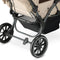 Deryan Elena - Luxe dubbele buggy - Compact en lichtgewicht - Nougat