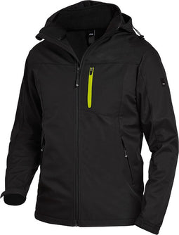 FHB Jannik Softshell-Jack Antraciet-Zwart maat M