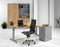 Hoogte verstelbare T-poot wingbureau Work breed 180CM diep 120CM bladkleur Speciale Kleur framekleur Wit (RAL9010) wingzijde Links