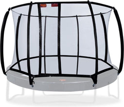 Avyna trampoline veiligheidsnet rond Ø430 cm (14) - Zwart - Gebogen palen - Royal Class