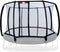 Avyna trampoline veiligheidsnet rond Ø430 cm (14) - Zwart - Gebogen palen - Royal Class