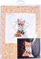 Thea Gouverneur - Borduurpakket met telpatroon - 744.05 - Voorgesorteerde DMC Garens - Hey There Foxy Lady - Zwart Aida - 31 cm x 30 cm - DIY Kit