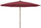 vidaXL - Parasol - met - houten - paal - 400x273 - cm - bordeauxrood