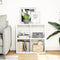 vidaXL - Kamerscherm - / - boekenkast - 69,5x29x69,5 - cm - bewerkt - hout - wit