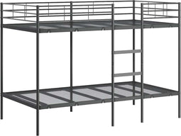 vidaXL - Stapelbed - zonder - matras - 107x203 - cm - staal - zwart