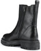 Geox Zwarte Chelsea Boots - Korte Dameslaars - Leer - Zwart