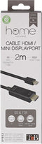 T'nB Cable HDMI Mini Displayport 2m HDMI Type A (Standaard) Zwart