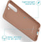 iMoshion Hoesje Geschikt voor Samsung Galaxy S21 Hoesje Siliconen - iMoshion Color Backcover - bruin