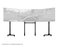 Next Level Racing - Triple Monitor Stand - Voor 3x monitor 32-65 inch - Zwart