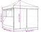 vidaXL - Partytent - inklapbaar - pop-up - met - 4 - zijwanden - oranje