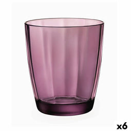 Glas Bormioli Rocco Pulsar Paars Glas (6 Stuks) (305 ml)