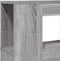 Hoofdeinde met LED 220x18,5x103,5 cm bewerkt hout grijs sonoma