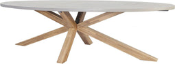 The Outsider Ovale Tuintafel 240 Cm Betonlook Brumby