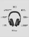 Fresh 'n Rebel Clam 2 - Draadloze over-ear koptelefoon - 80 uur speelduur - Grijs