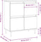 vidaXL - Dressoir - 60x35x70 - cm - bewerkt - hout - sonoma - eikenkleurig