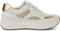 Marco Tozzi 23733 - Dames Sneaker - Uitneembaar voetbed - Wit/Goud