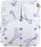 HappyBear | All In One wasbare luier - Blue Giraffe | One Size - 4kg t/m 15kg | Te gebruiken vanaf geboorte tot zindelijkheid | Dubbele lekgoten - minder kans op lekkages | Handige klittenbandsluiting