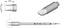 JBC Tools C470017 Soldeerpunt Beitelvorm, Recht Grootte soldeerpunt 1.2 mm Inhoud: 1 stuk(s)