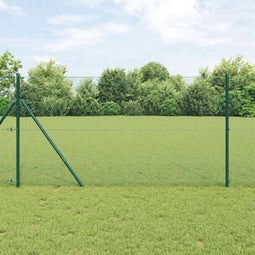 vidaXL - Gelaste - Draadomheining - Groen - 1,4x50 - m - Staal