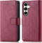 iMoshion Hoesje Geschikt voor Samsung Galaxy S23 FE Hoesje Met Pasjeshouder - iMoshion Luxe Bookcase - donkerrood